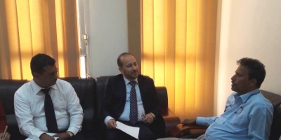 وزير التخطيط والتعاون الدولي يبحث مع محافظ محافظة أبين استئناف تنفيذ المشاريع الممولة خارجياً